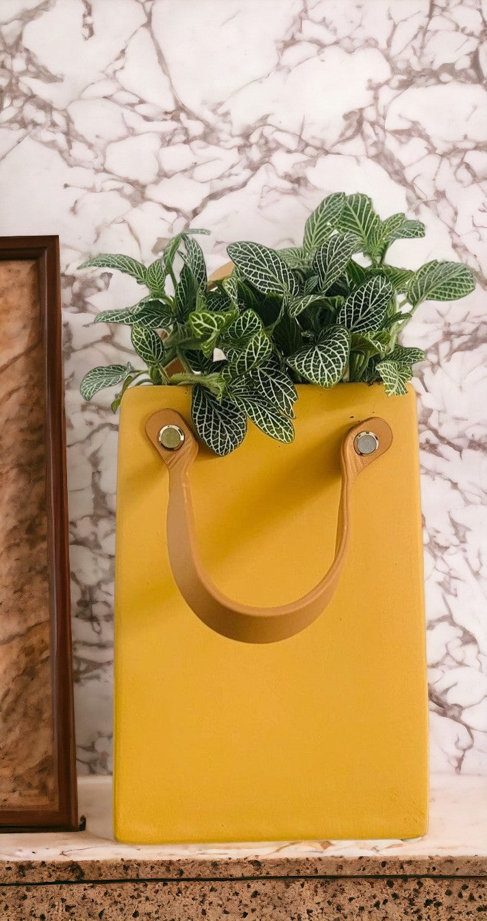 Strapped Carry Bag Vase