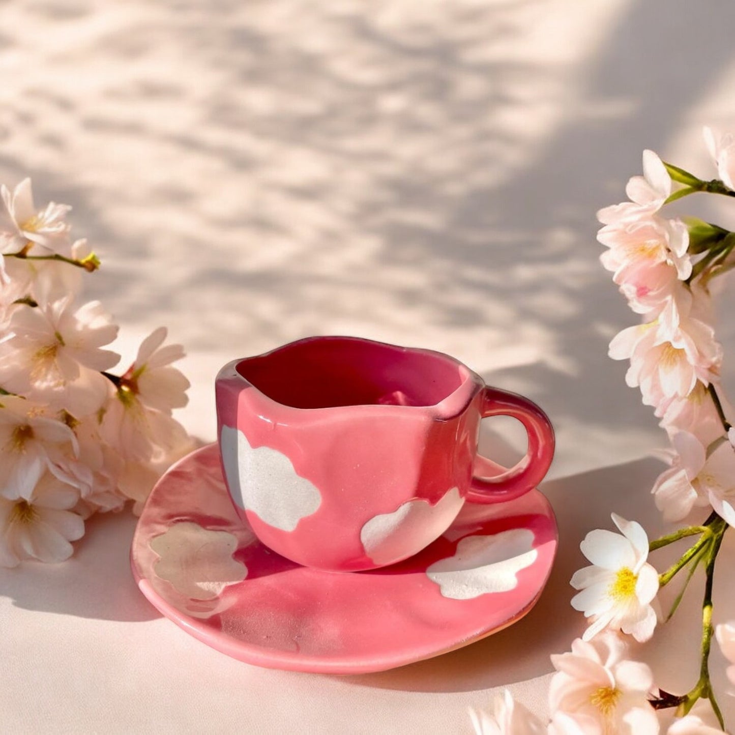 Cloud Mug and Saucer
