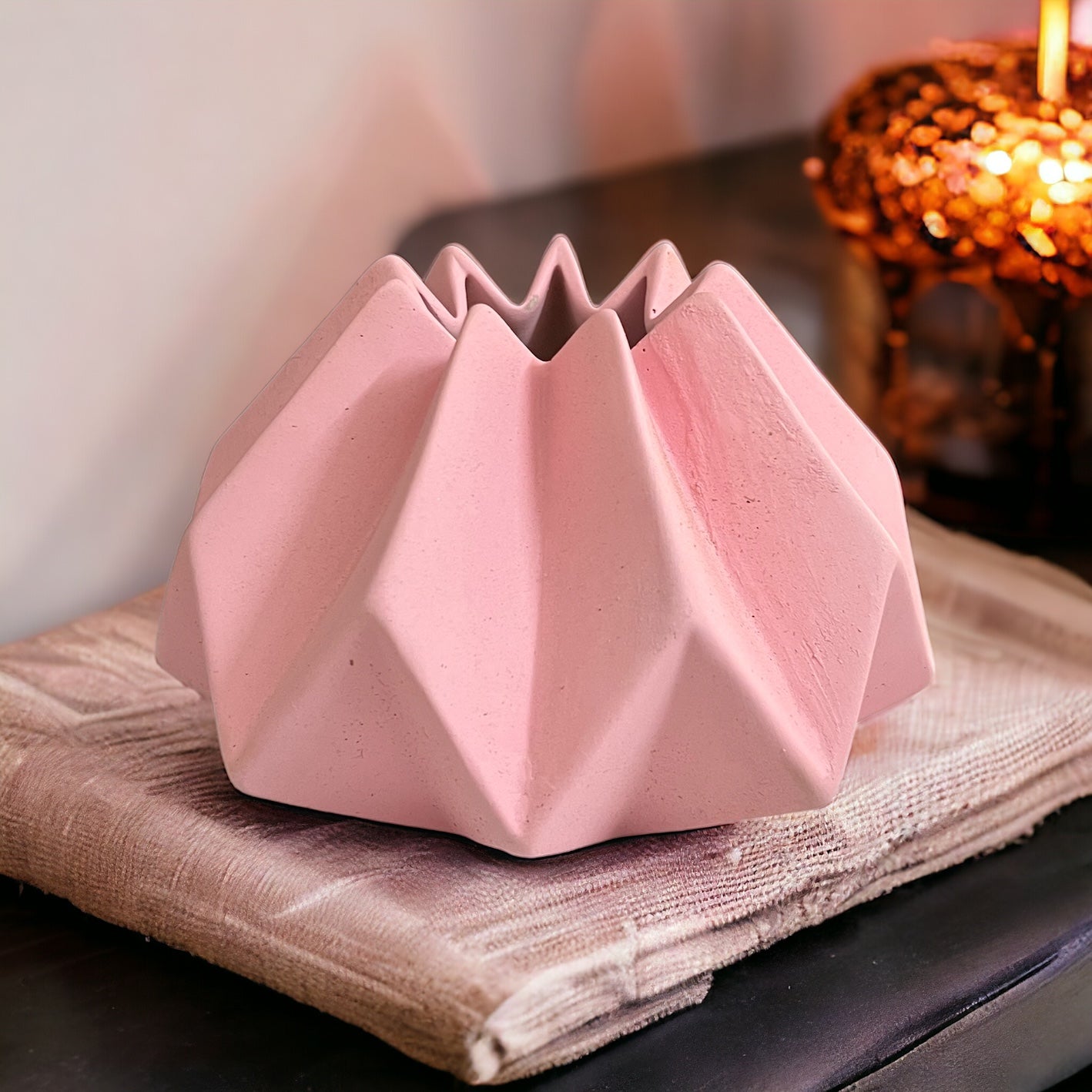 Geometric Vase - Baby Pink