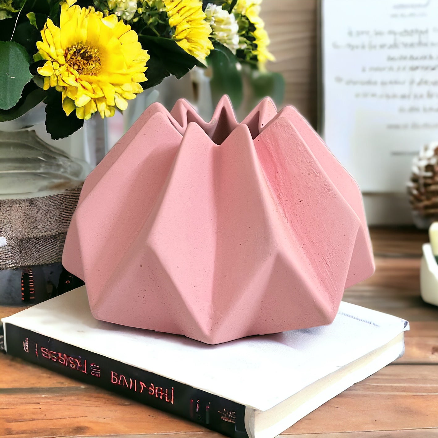 Geometric Vase - Baby Pink