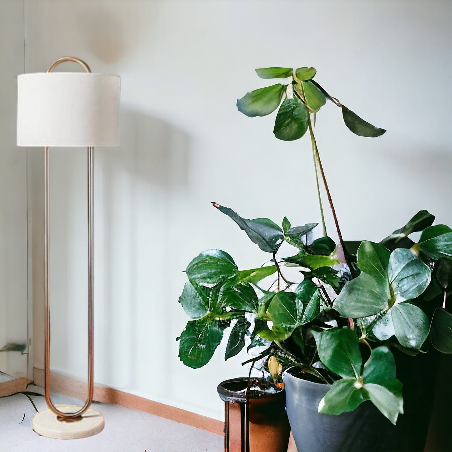 Oval Iron Floor Lamp