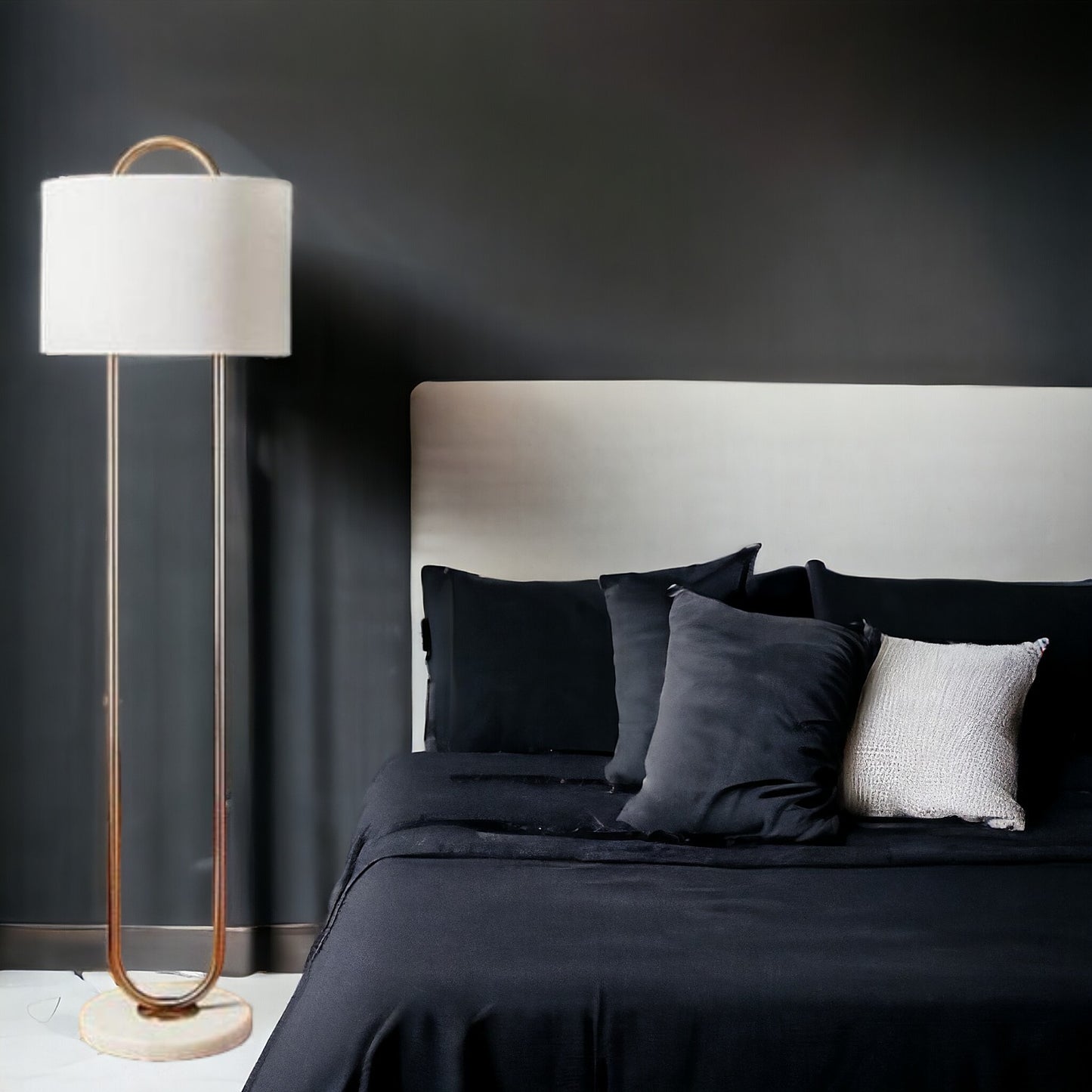 Oval Iron Floor Lamp