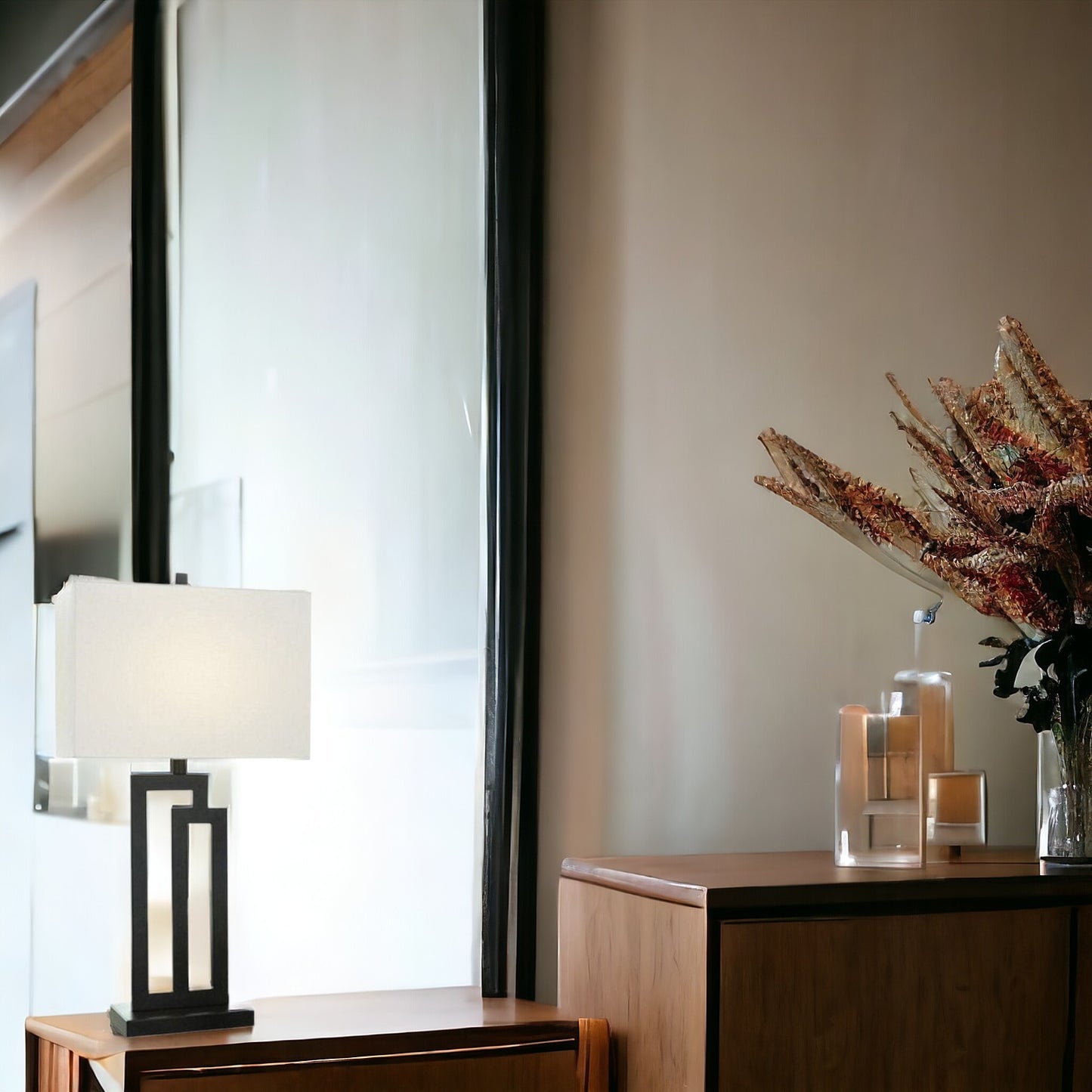 Rectangle Iron Table Lamp