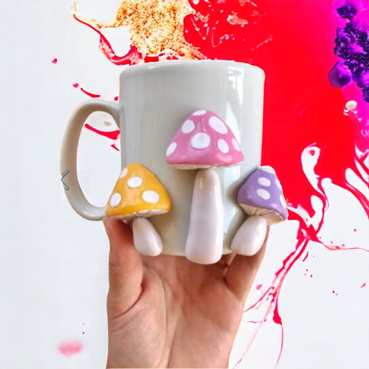 Tri-Mushroom Coffee Mug