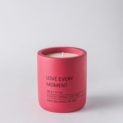 Ceramic Candle Holder - Love Every Moment