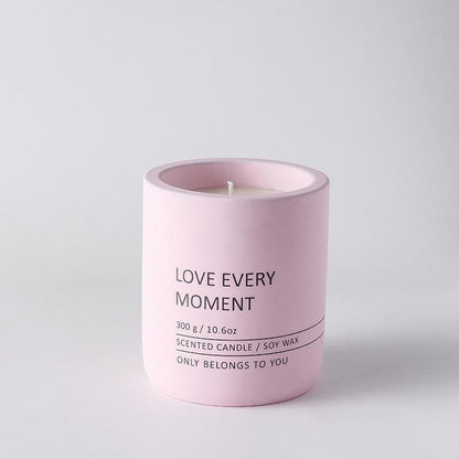 Ceramic Candle Holder - Love Every Moment