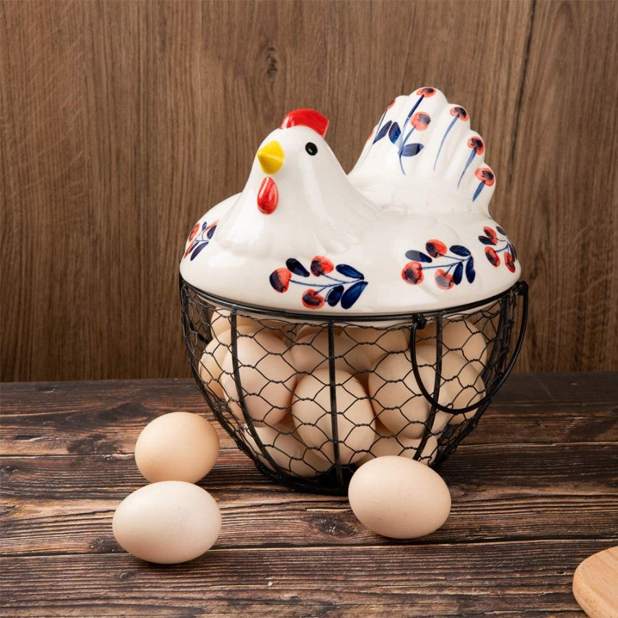Ceramic Chicken Egg Holder
