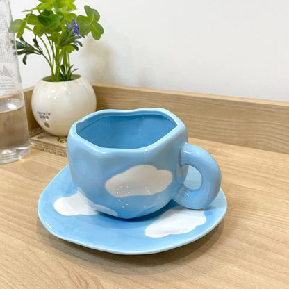 Cloud Mug and Saucer