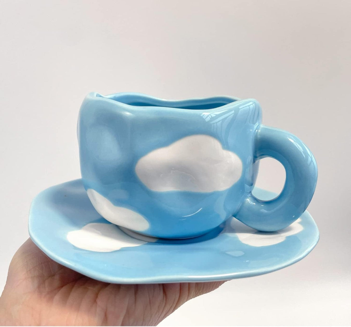 Cloud Mug and Saucer