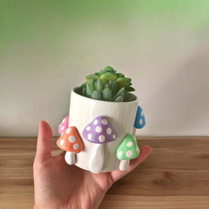 Mushroom Ceramic Succulent Pot