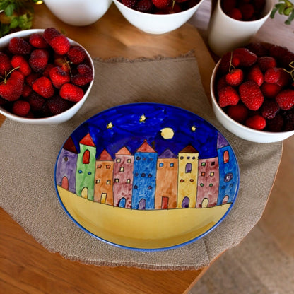 City Skyline Ceramic Plate