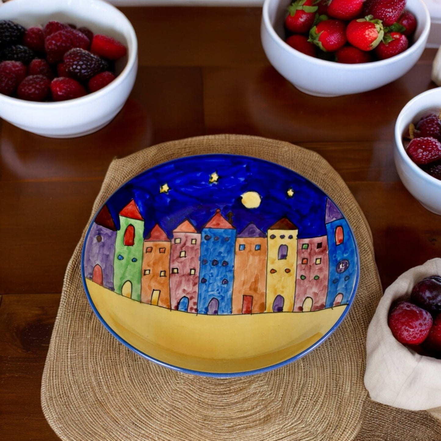 City Skyline Ceramic Plate