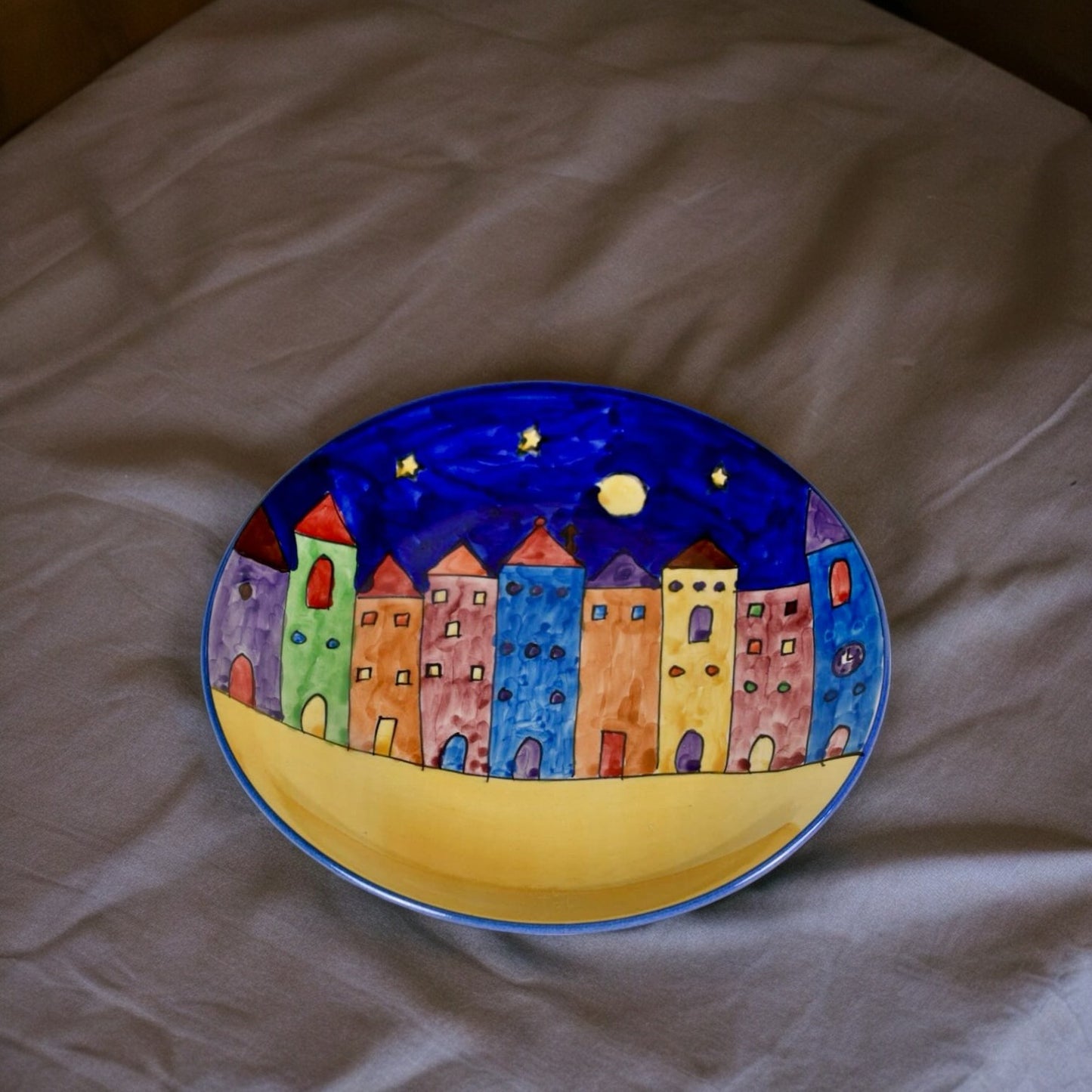 City Skyline Ceramic Plate