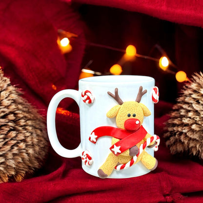 Christmas Reindeer Ceramic Mug