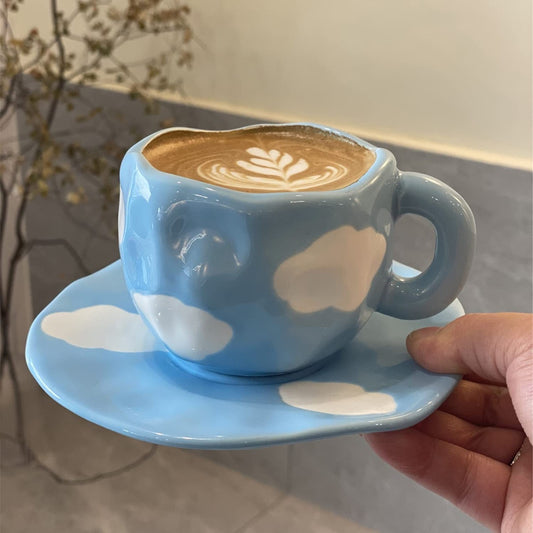 Cloud Mug and Saucer