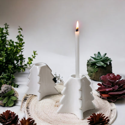 Christmas Tree Ceramic Candle Holder