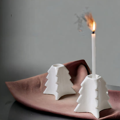 Christmas Tree Ceramic Candle Holder