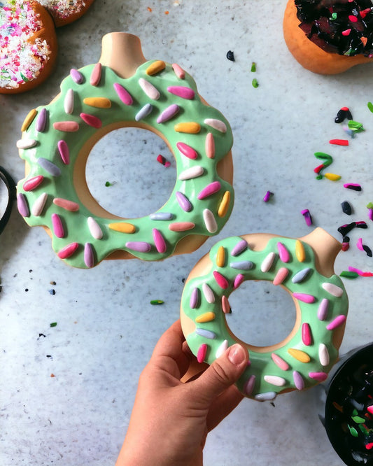 Lime Green Donut Vase