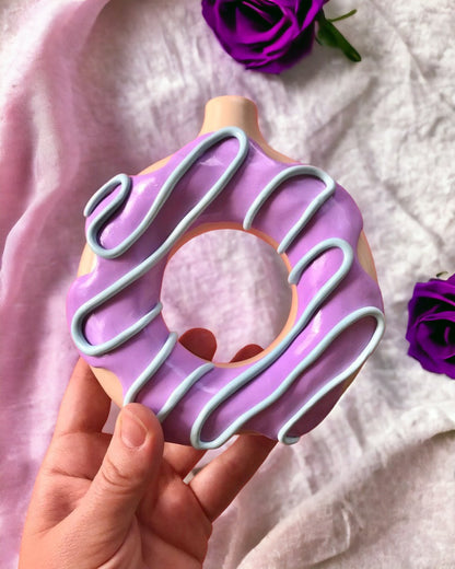 Lavender Purple Donut Vase