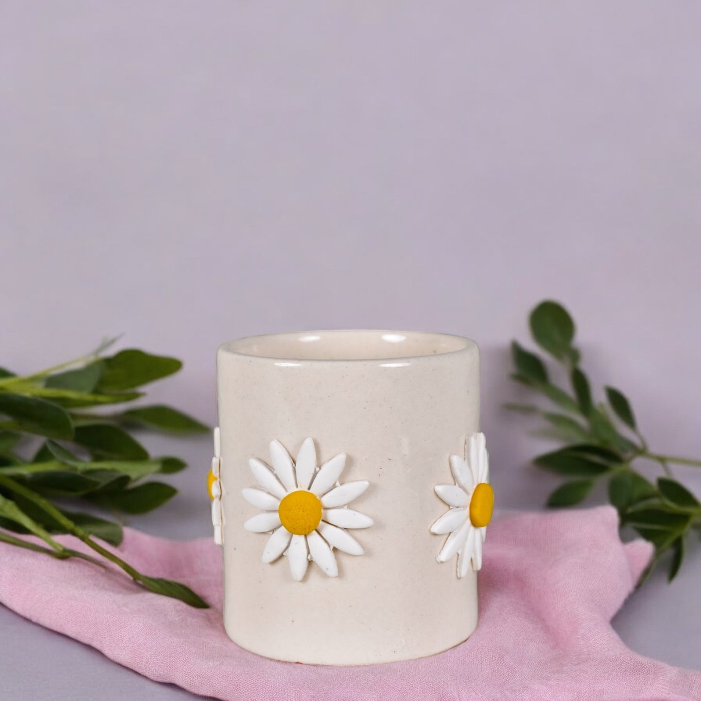 Daisy Ceramic Succulent Pot