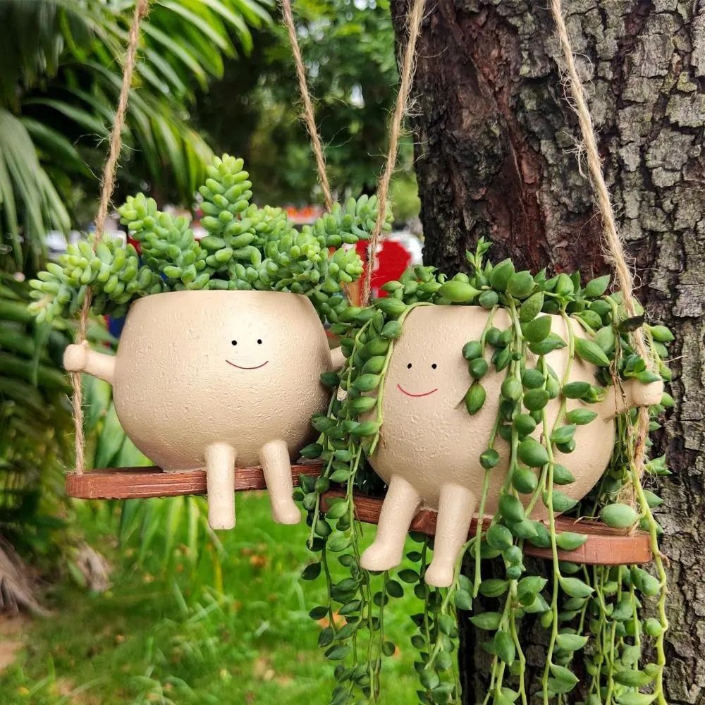 Swinging Boy Succulent Planter