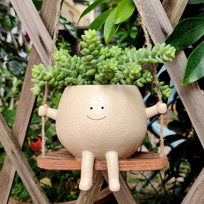 Swinging Boy Succulent Planter