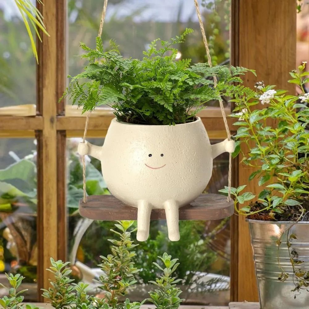 Swinging Boy Succulent Planter