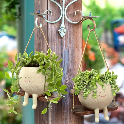 Swinging Boy Succulent Planter