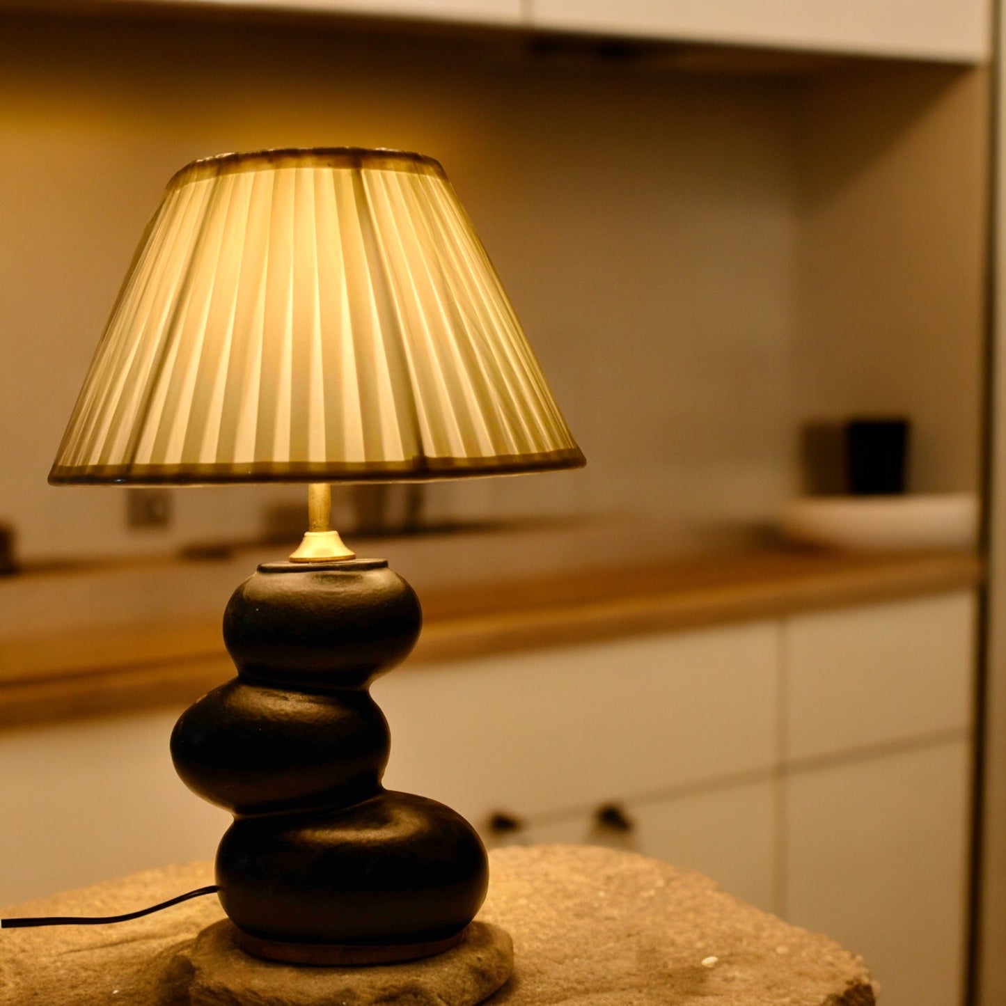 Stacked Stones Ceramic Table Lamp