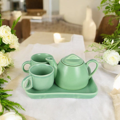 Pastel Tea Pot Set - Green