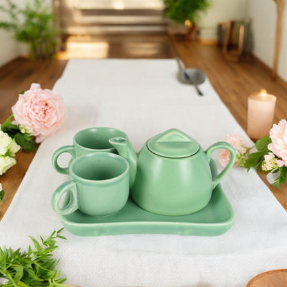 Pastel Tea Pot Set - Green