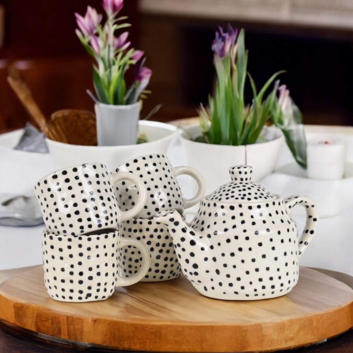 Dots Tea Pot Set