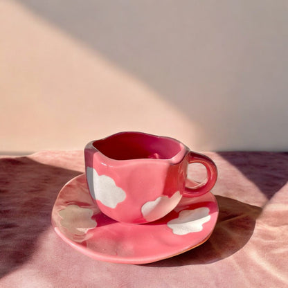 Cloud Mug and Saucer