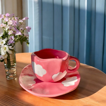 Cloud Mug and Saucer