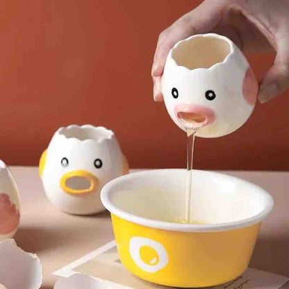 Ceramic Chick Egg Yolk Separator