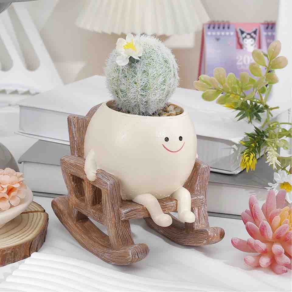 Rocking Boy Succulent Planter