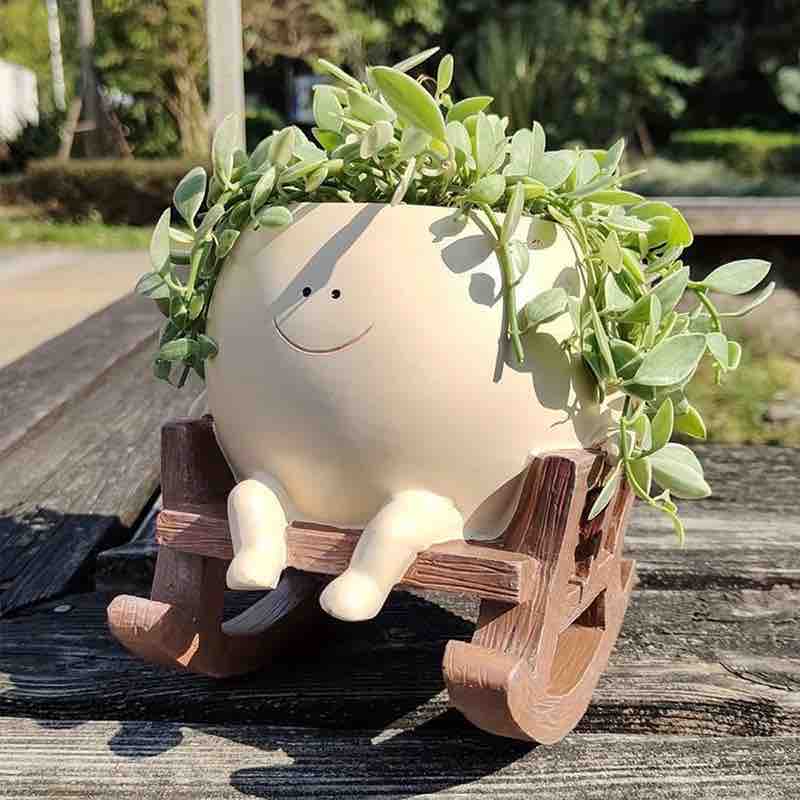 Rocking Boy Succulent Planter