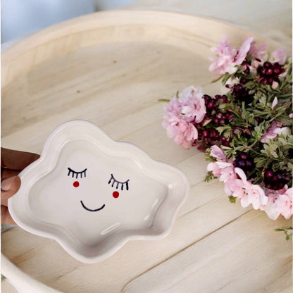 Smiling Cloud Ceramic Plate