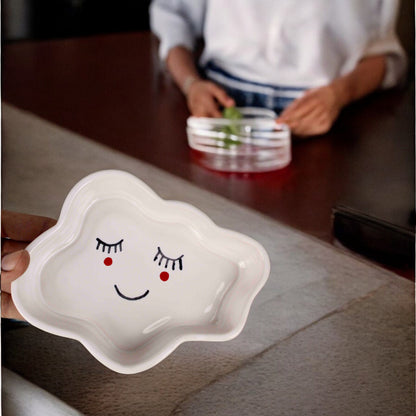 Smiling Cloud Ceramic Plate