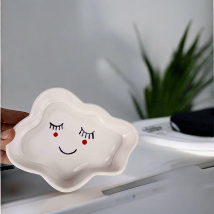 Smiling Cloud Ceramic Plate