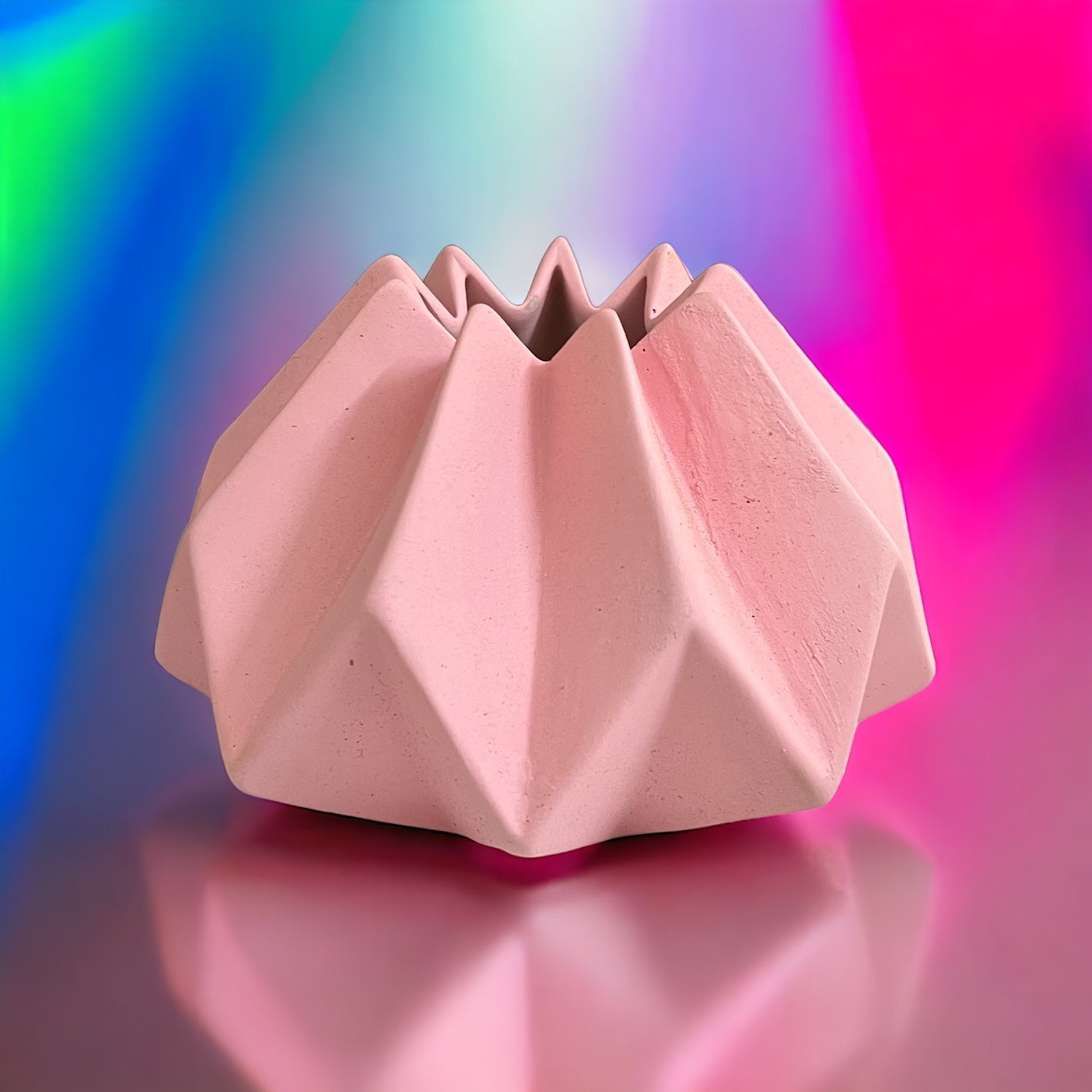 Geometric Vase - Baby Pink