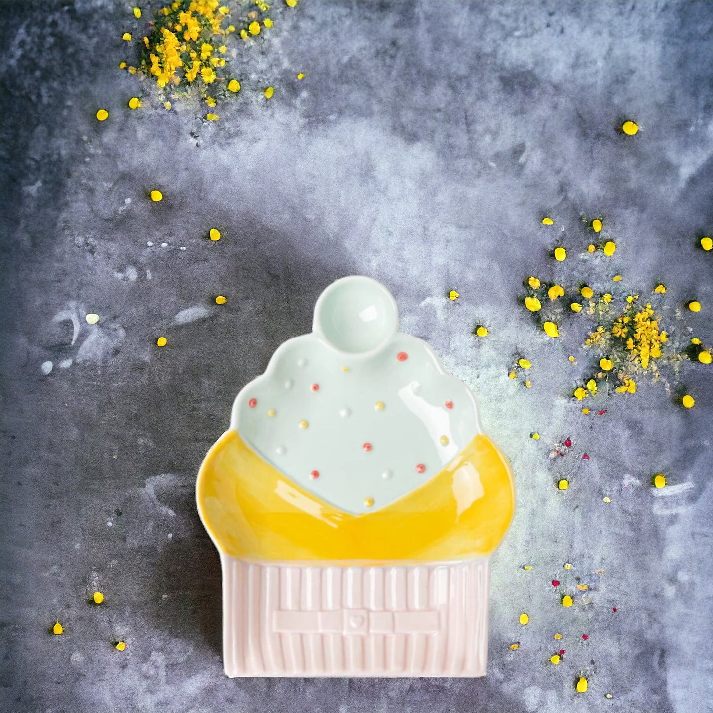 Ceramic Cupcake Breakfast Plate